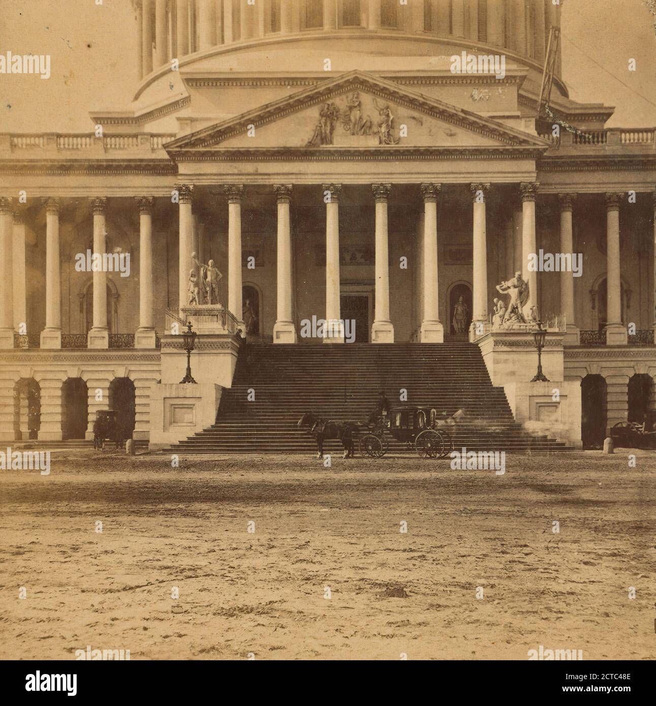 Eastern Portico des Capitol., E. & H.T. Anthony (Firm), 1860, Washington (D.C Stockfoto