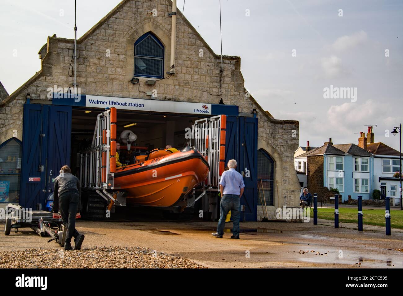 Walmer Lifeboat Station, Kent. VEREINIGTES KÖNIGREICH Stockfoto