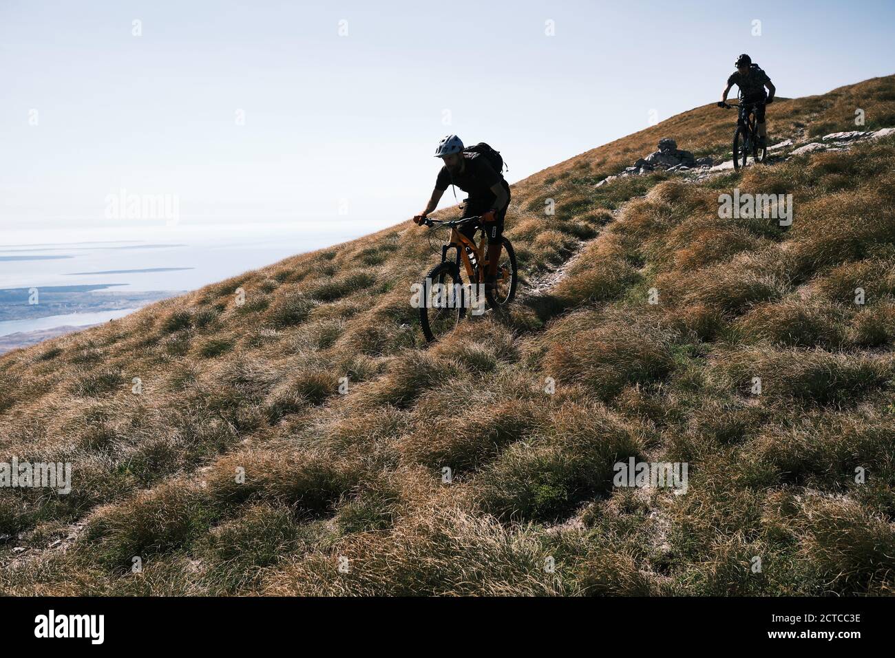 Mountainbiken in Kroatien Stockfoto