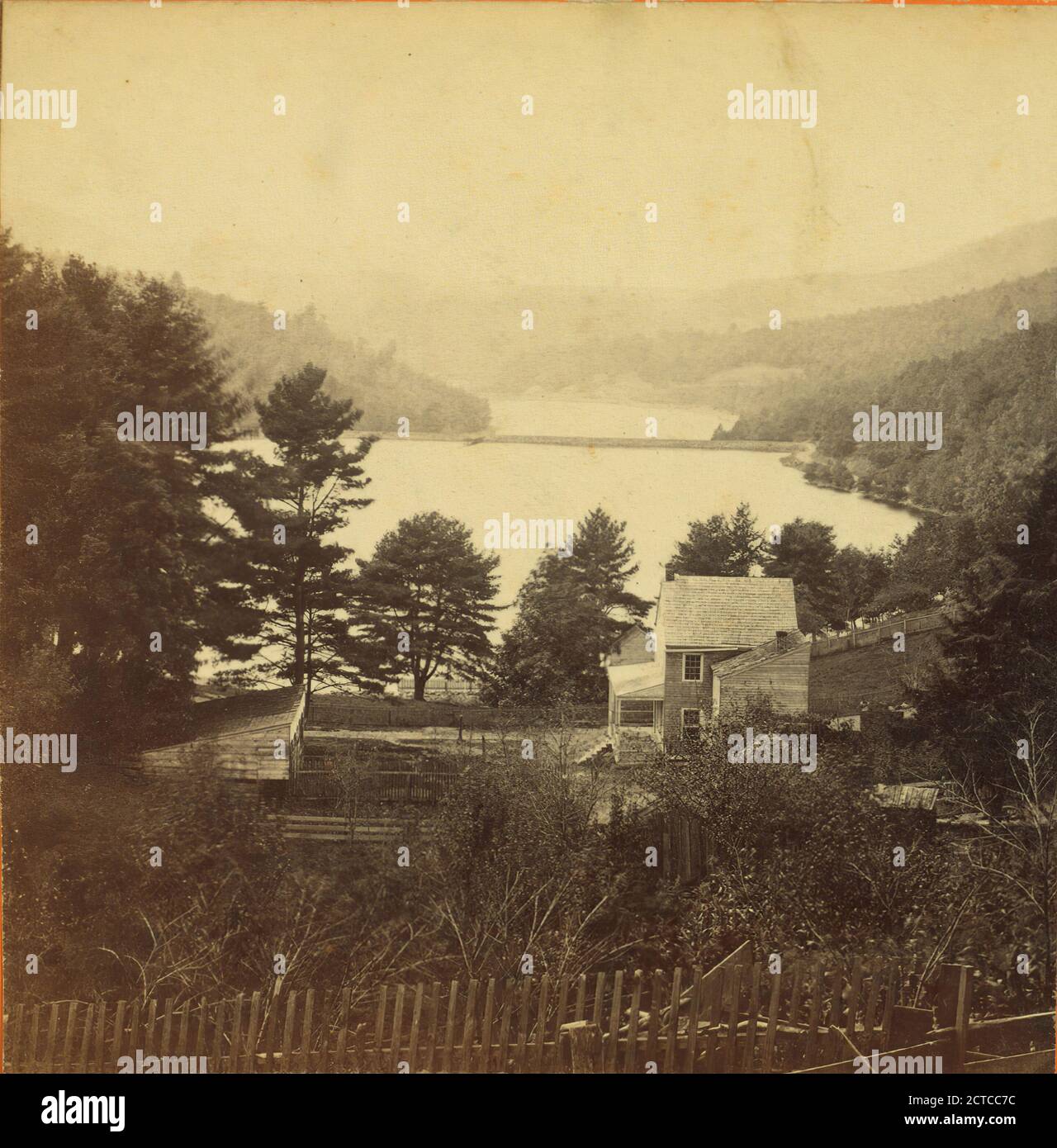 Tumbling Run Scenery, Schuylkill County., Allen, A. M. (Amos M.) (1823-1907), Pennsylvania Stockfoto