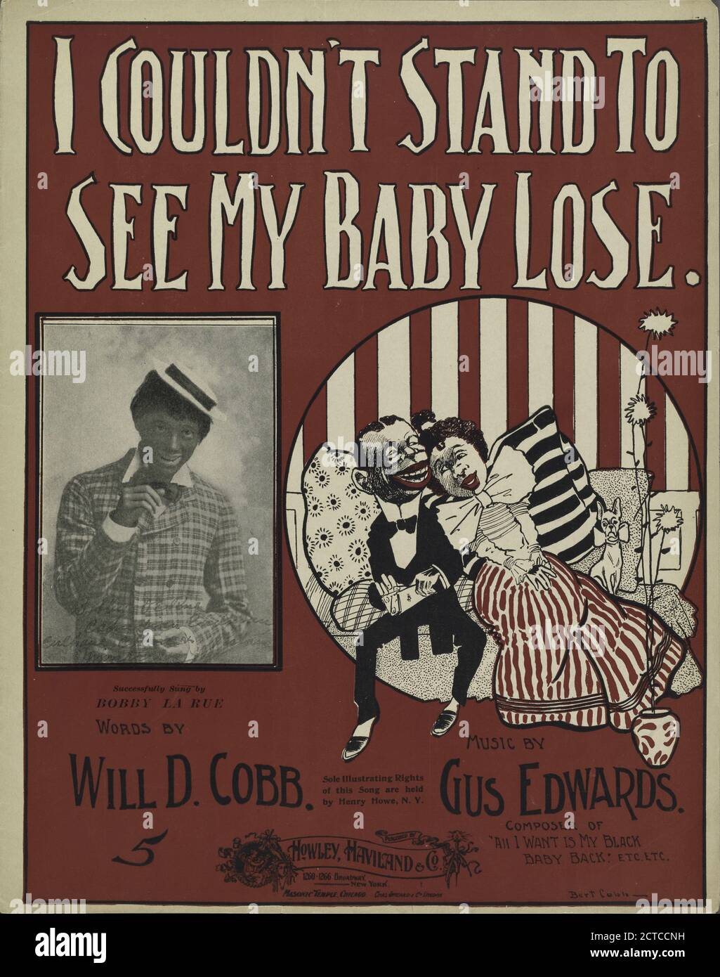Ich konnte es nicht ertragen, mein Baby zu verlieren, notierte Musik, Partituren, 1899, Cobb, will D. (1876-1930), Edwards, Gus (1879-1945 Stockfoto
