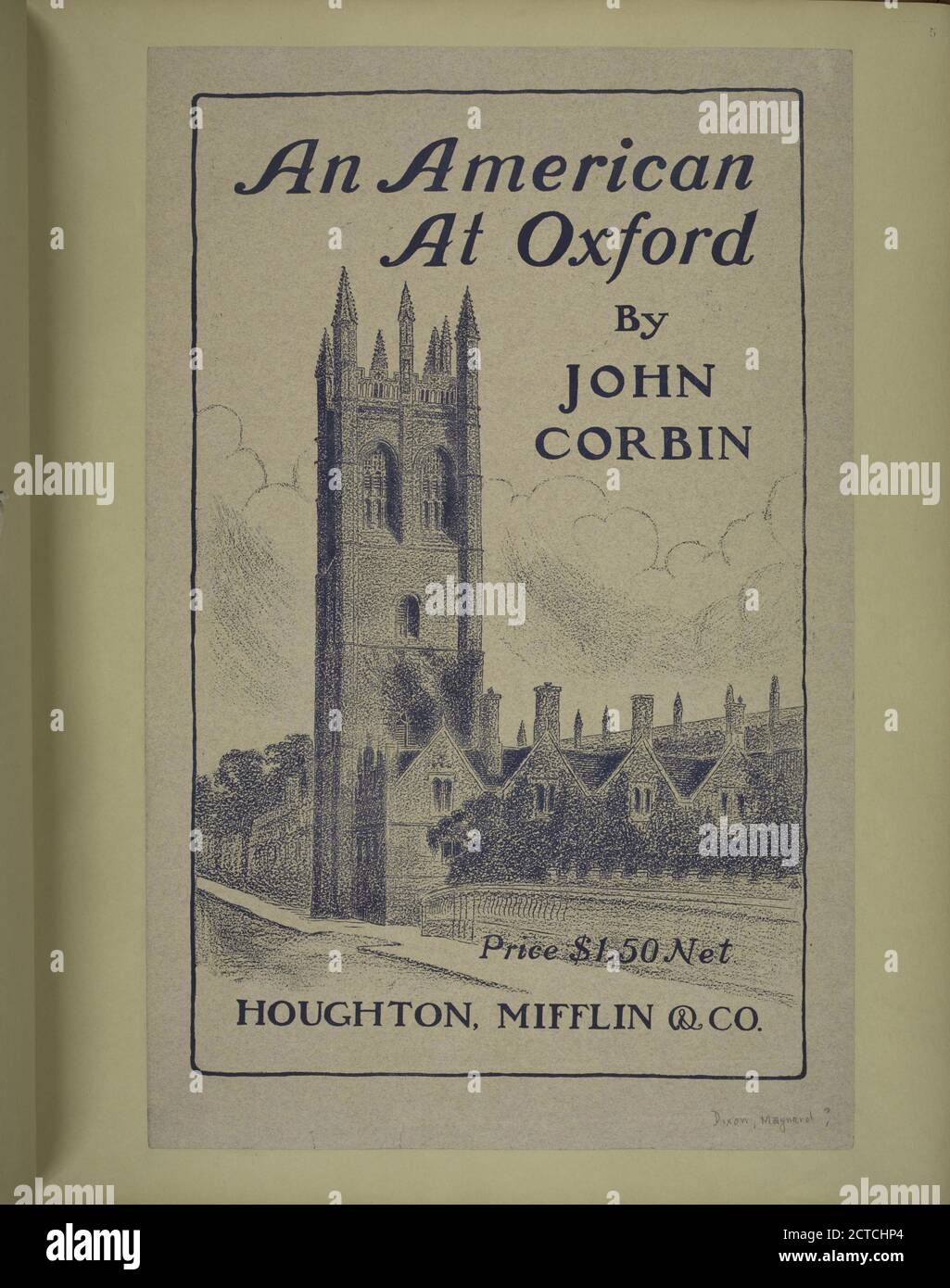 Ein Amerikaner in Oxford., Text, Buch & Zeitschriftenplakate, 1895 - 1911 Stockfoto