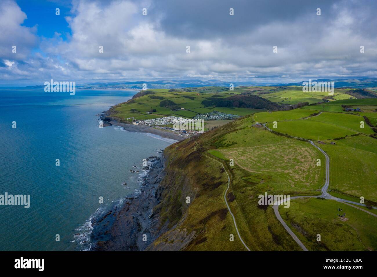 Aberystwyth, Ceredigion, West Wales, Großbritannien, beliebtes Touristenziel Stockfoto