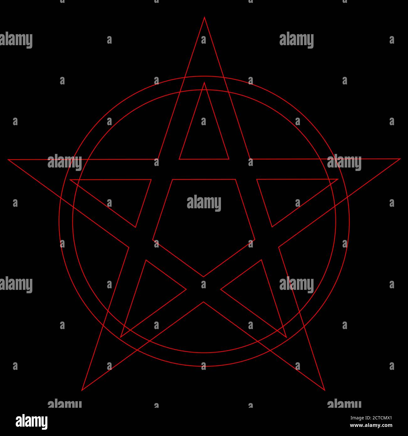 Pentagramm oder pentalpha oder Pentangle. dot Arbeit alten heidnischen Symbol der fünfzackigen Stern isoliert Illustration. Schwarze Arbeit, Flash Tattoo oder Print Stock Vektor