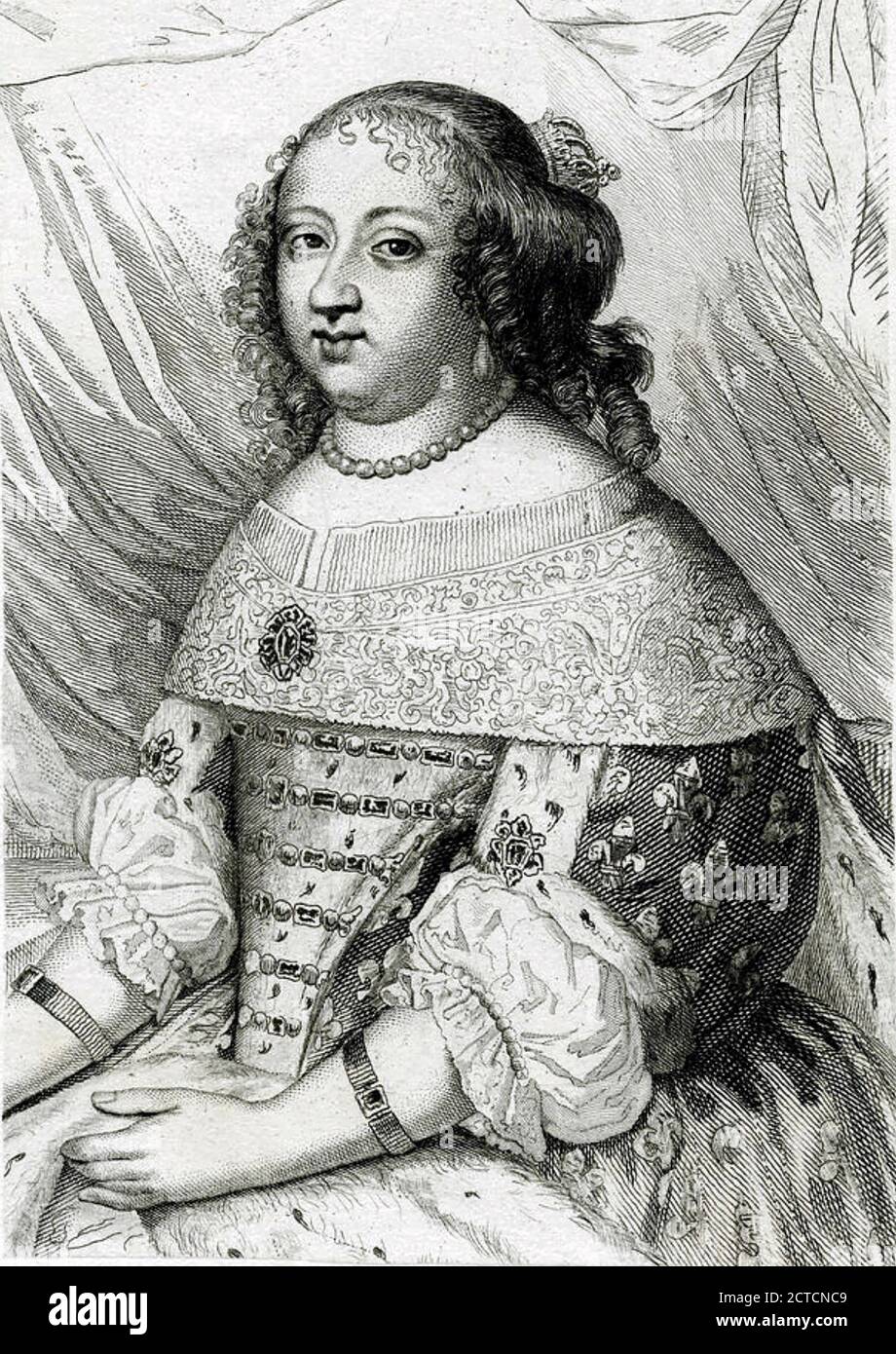 ANNE VON ÖSTERREICH (1601-1666) EINE spanische Prinzessin und Königin von Frankreich als Ehefrau von Ludwig XIII Stockfoto
