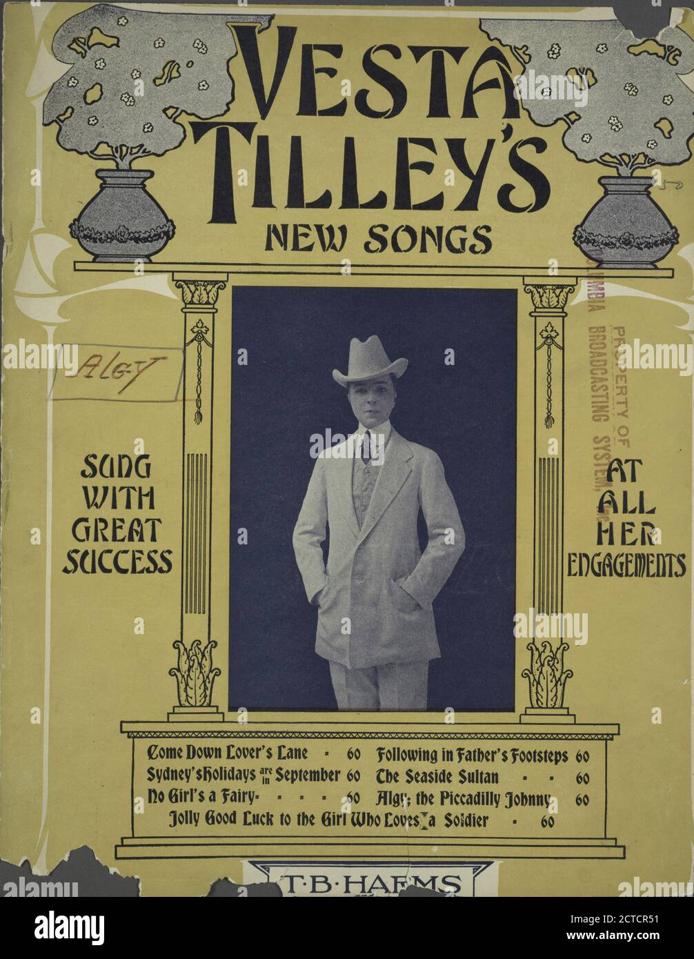 The Piccadilly Johnny with the Little Glass Eye, or, Algy, Notated music, scores, 1895 - 1895, Norris, Harry B., Norris, Harry B. Stockfoto