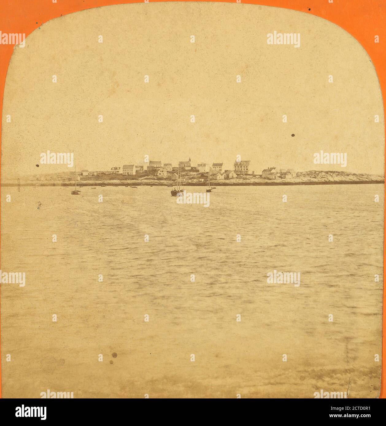 Star Island., Davis Brothers, New Hampshire, Isles of Shoals (Me. Und N.H.), Star Island (Rockingham County, N.H. Stockfoto