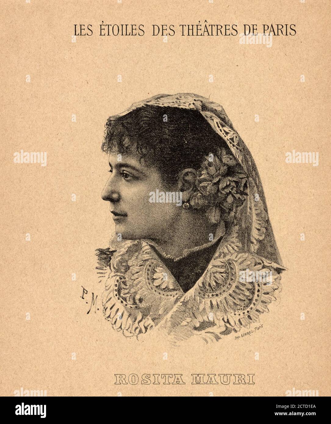 Rosita Mauri., Standbild, Drucke, 1870 - 1879 Stockfoto