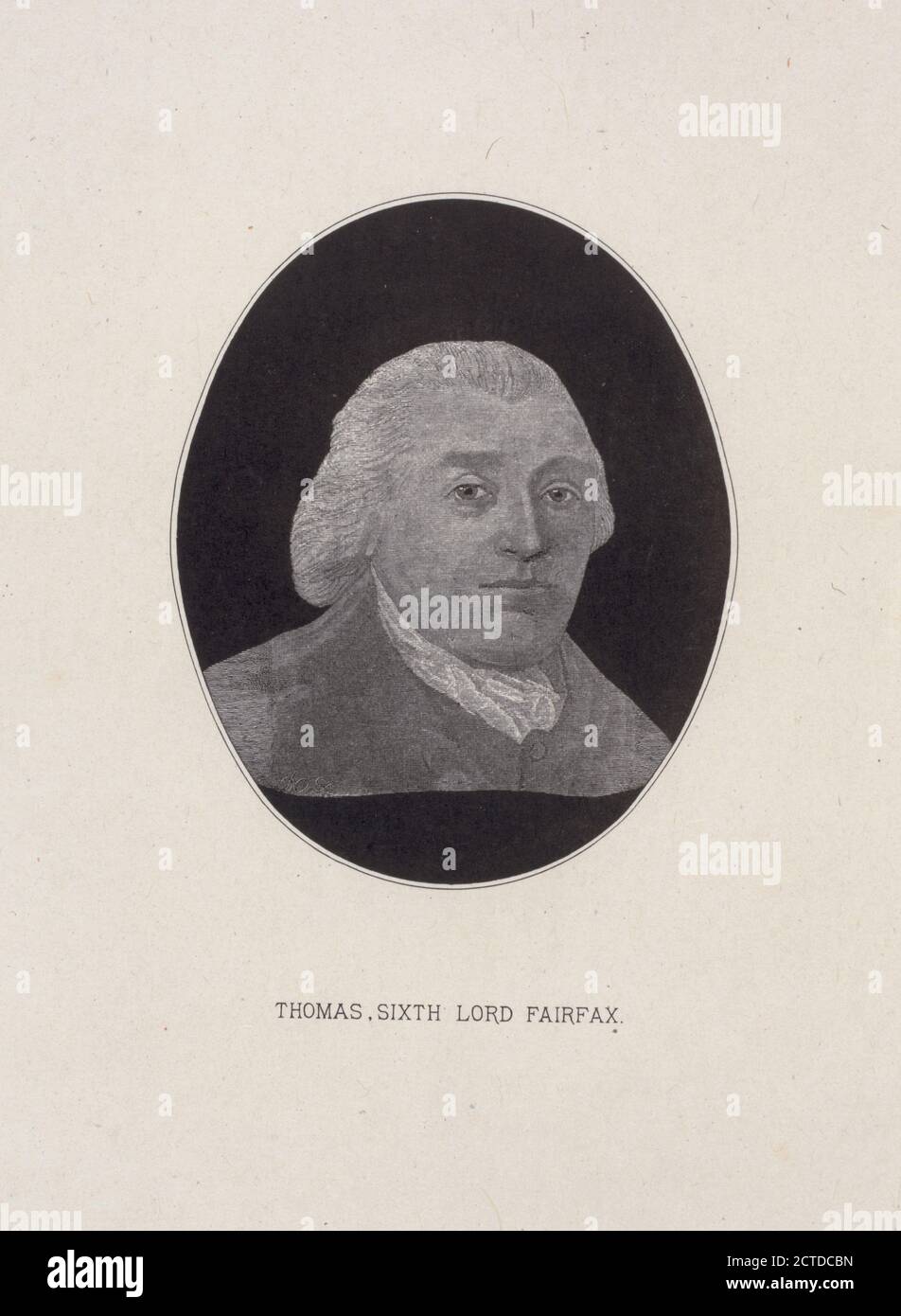 Thomas, sechster lord Fairfax., Standbild, Drucke, 1886 Stockfoto