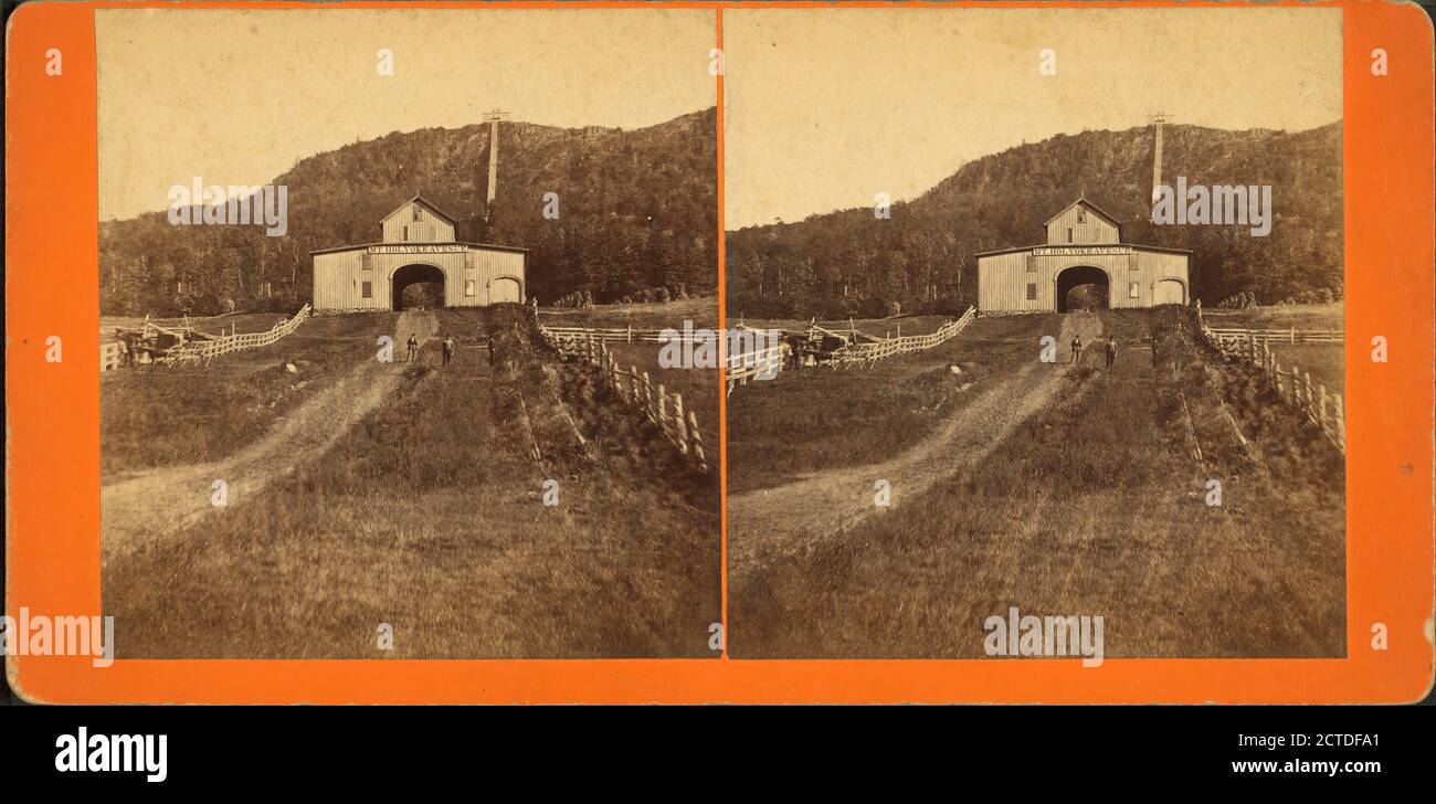 Mount Holyoke von der Avenue., Standbild, Stereographen, 1850 - 1930 Stockfoto