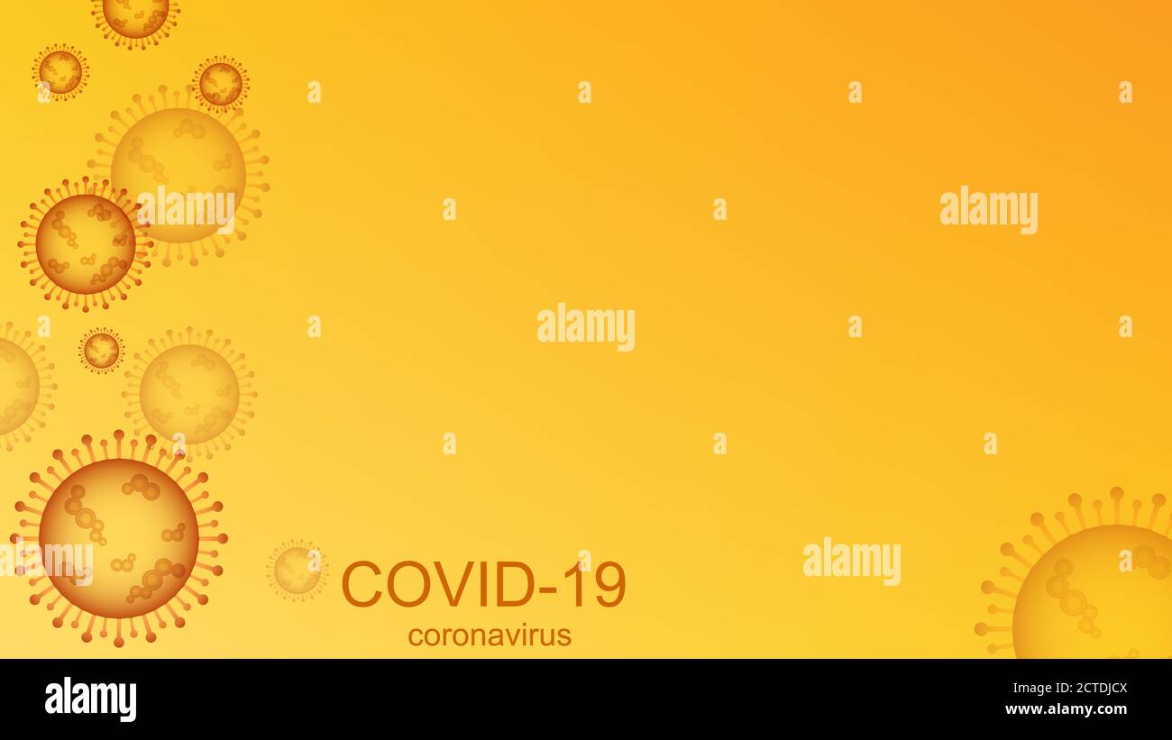 Coronavirus-Ausbruch und Coronaviren Influenza Hintergrund. Coronavirus 2019-nCoV. Pandemie medizinisches Gesundheitsrisiko, Immunologie, Virologie, Epidemiologie Stock Vektor