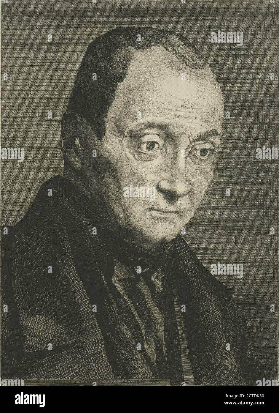 Auguste Comte, fondateur de la Religion de l'humanité., still image, Prints, 1851, Guichard, Joseph (1806-1880 Stockfoto