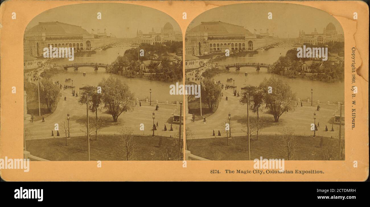 The Magic City, Columbian Exposition., Standbild, Stereographen, 1893, Kilburn, B. W. (Benjamin West) (1827-1909 Stockfoto