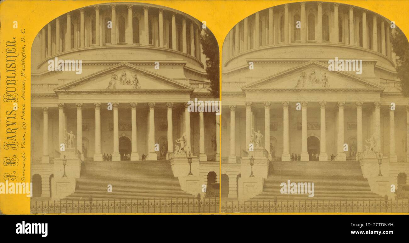 Das US-Kapitol., Jarvis, J. F. (John F.) (b. 1850), 1865, Washington (D.C. Stockfoto