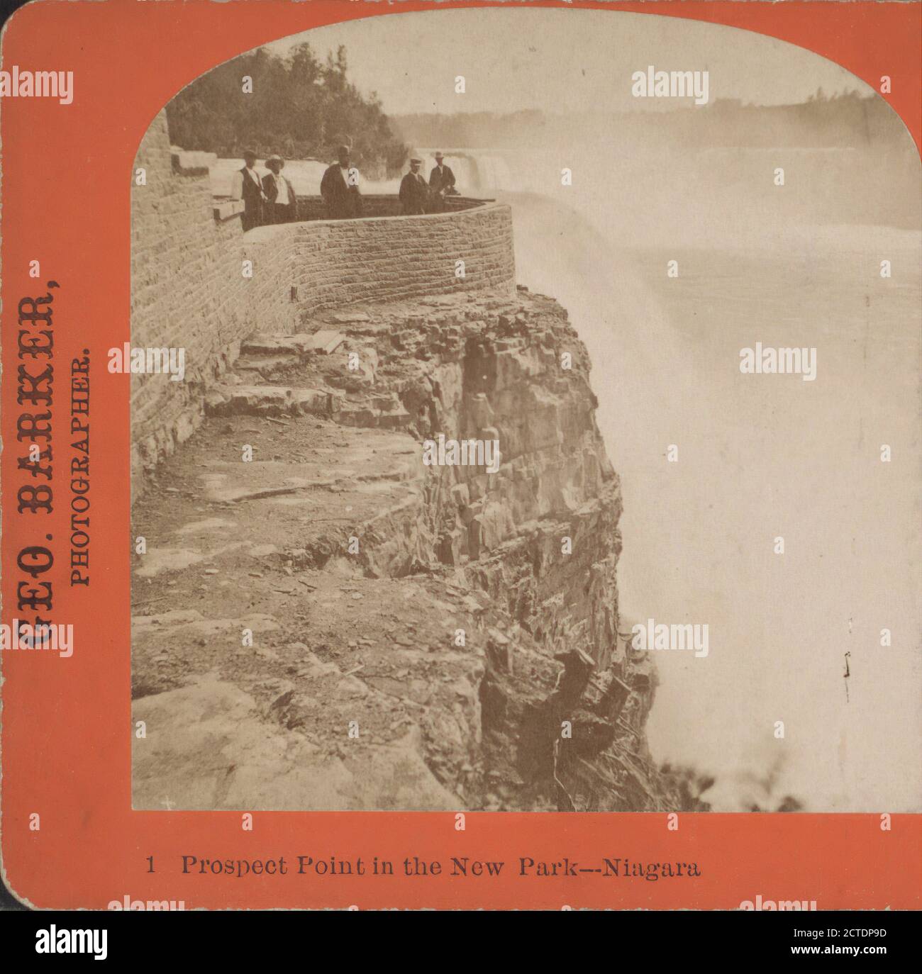 Prospect Point im New Park, Niagara., Barker, George (1844-1894), New York (Bundesstaat), Niagara Falls (N.Y. und Ont.), Ontario Stockfoto