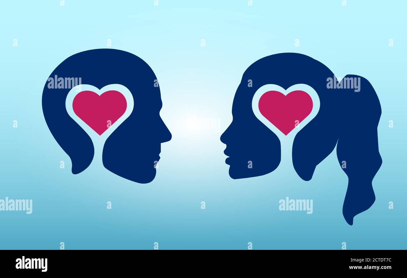 Herz Silhouette Stock Vektorgrafiken Kaufen Alamy