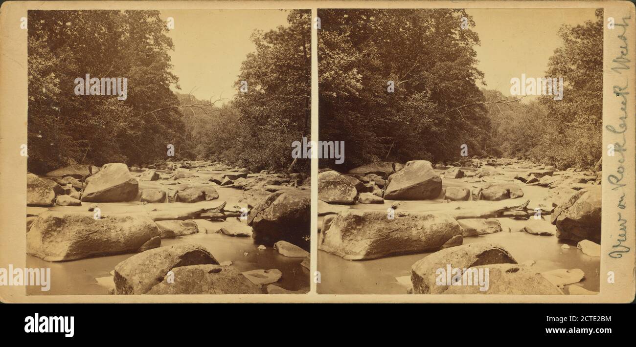 Blick auf Rock Creek, Wash., 1870, Potomac River, Rock Creek (MD. Und Washington, D.C. Stockfoto