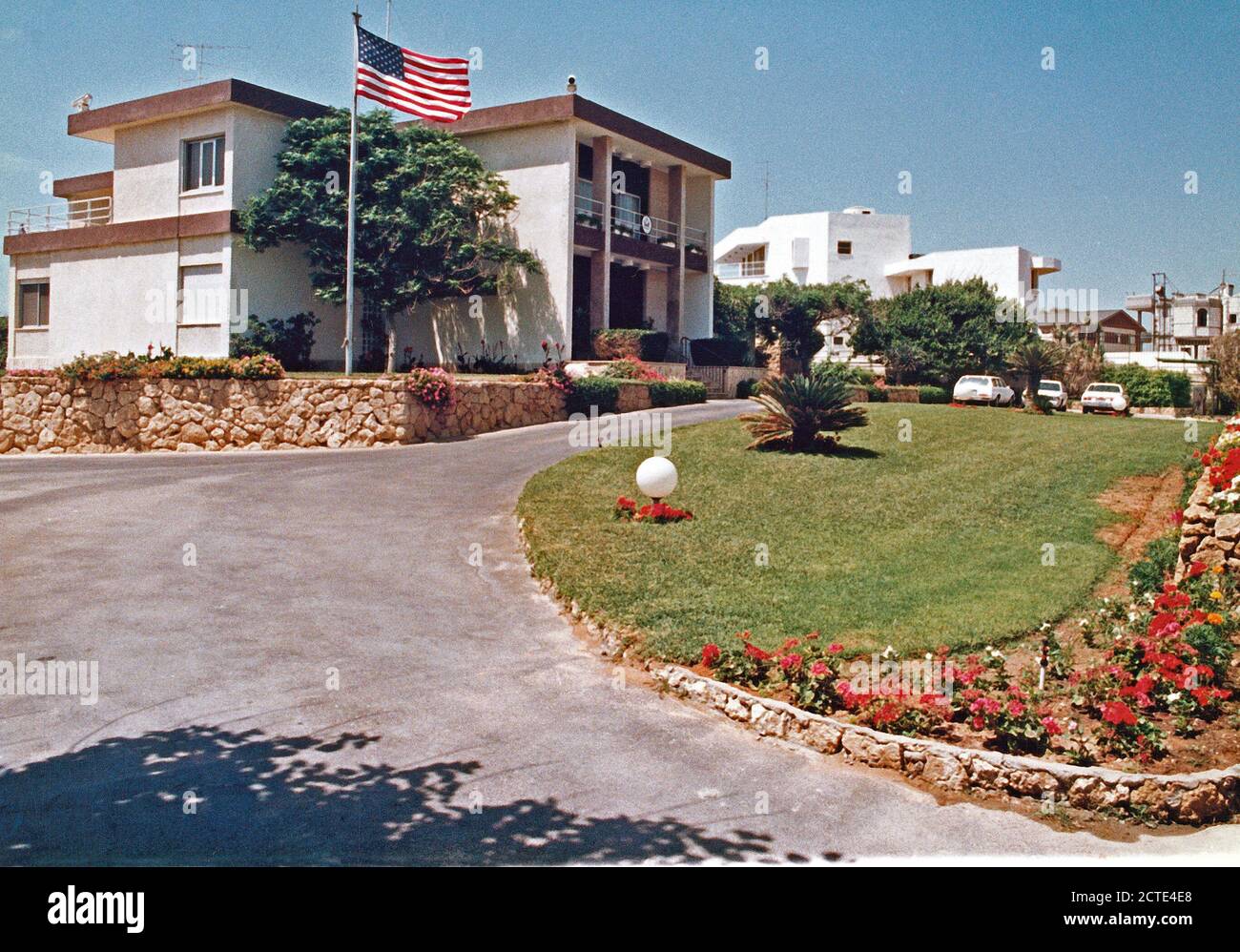 Tel Aviv - Embassy Mission Residence - 1985 Stockfoto