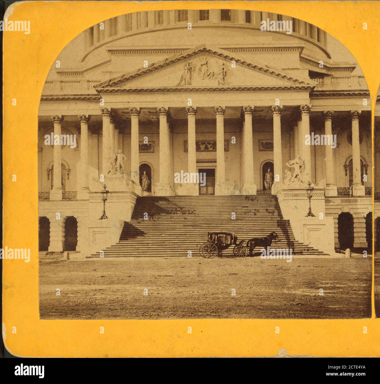 East Portico des US Capitol., Bell & Bro. (Washington, D.C.), 1865, Washington (D.C.), USA Stockfoto