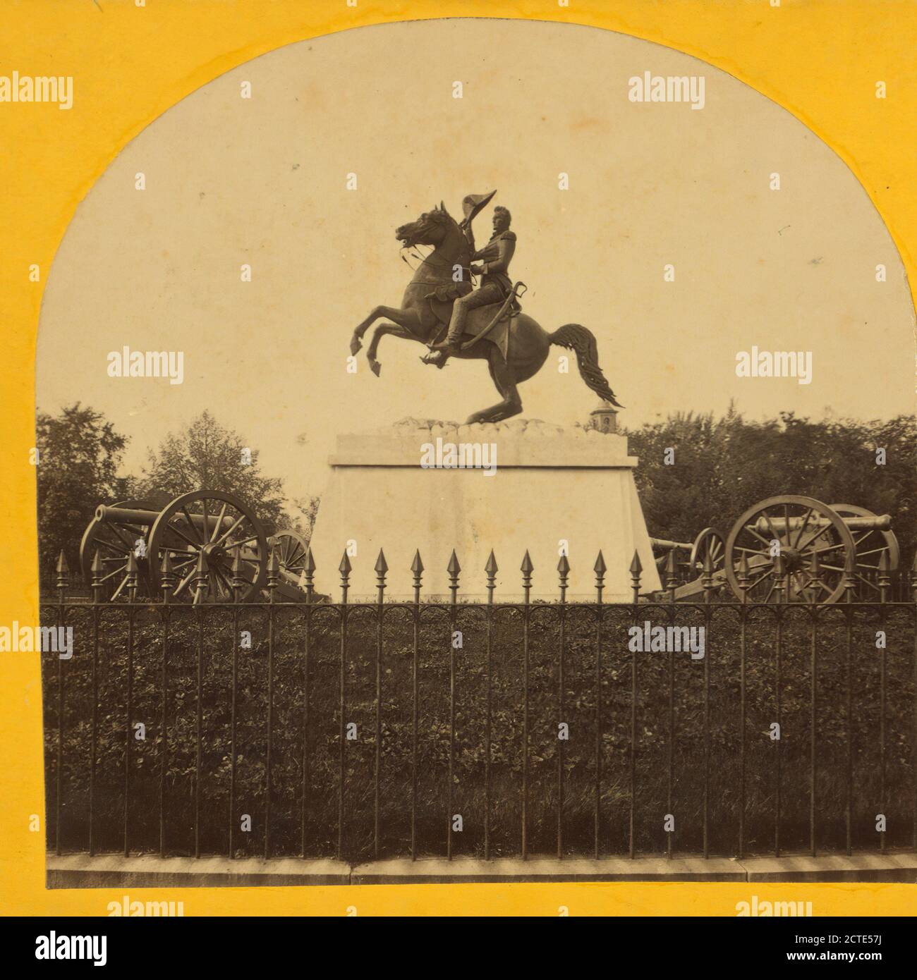 Jackson Equestränin Statue, Washington, D.C.., Mills, Clark (1810-1883), Jackson, Andrew, 1767-1845, 1865, Washington (D.C. Stockfoto