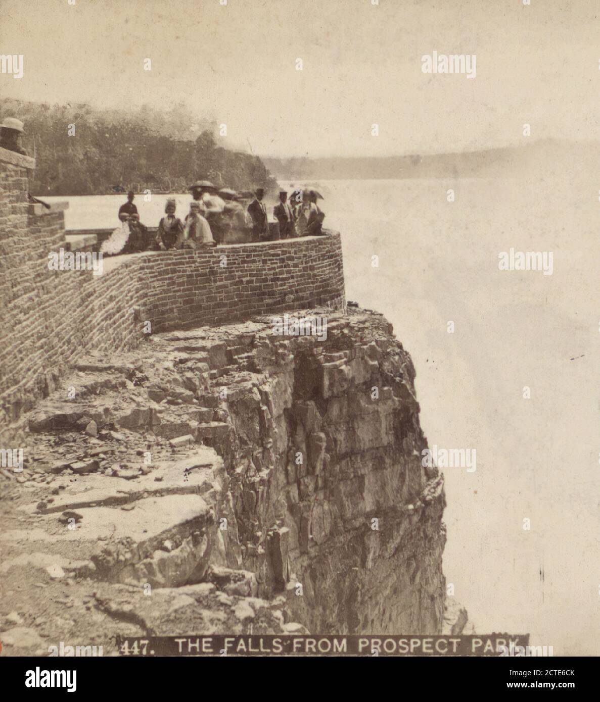 Die Fälle von Prospect Park., New York (Staat), Niagara Falls (N.Y. und ONT Stockfoto