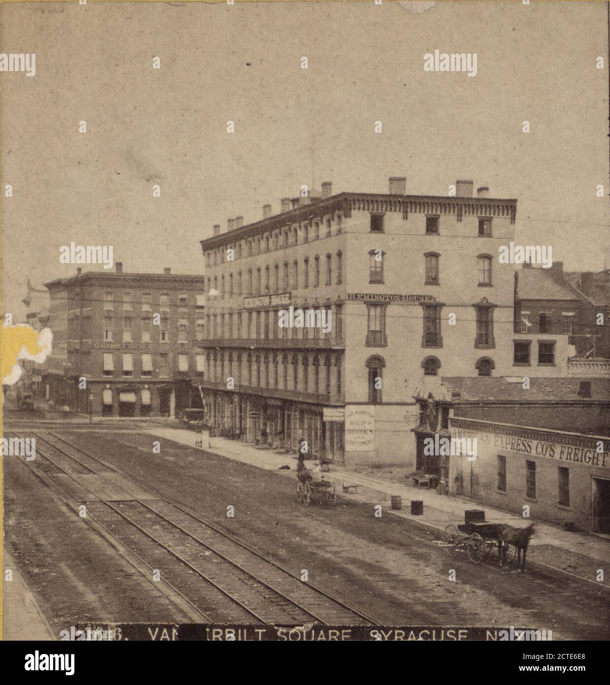 Vanderbuilt Square, Syracuse, N.Y., 1880, New York (Bundesstaat), Syracuse (N.Y Stockfoto