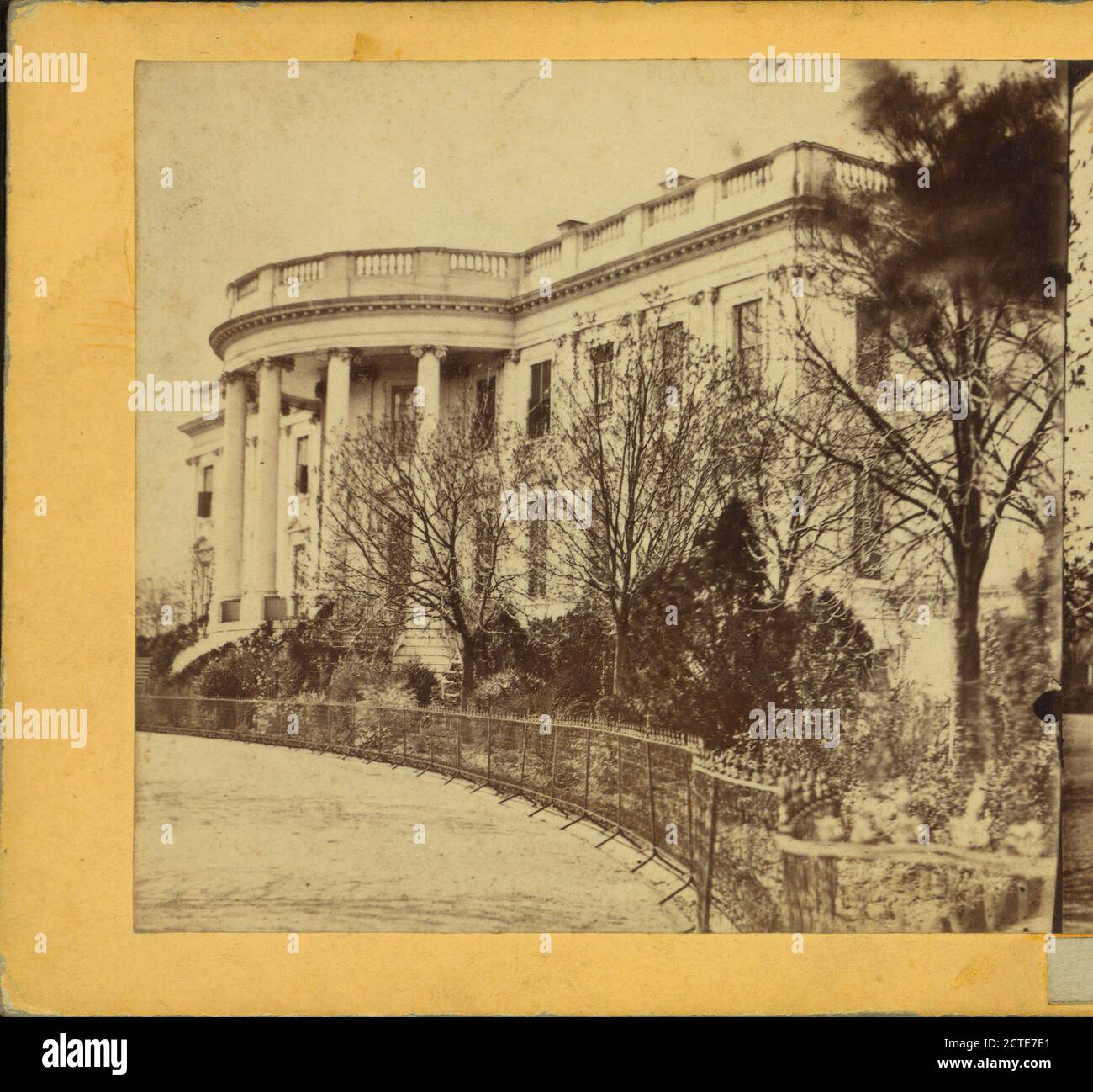 President's Mansion, Washington City, D.C. (Südfront), Smith, William Morris, White House (Washington, D.C.), Washington (D.C. Stockfoto