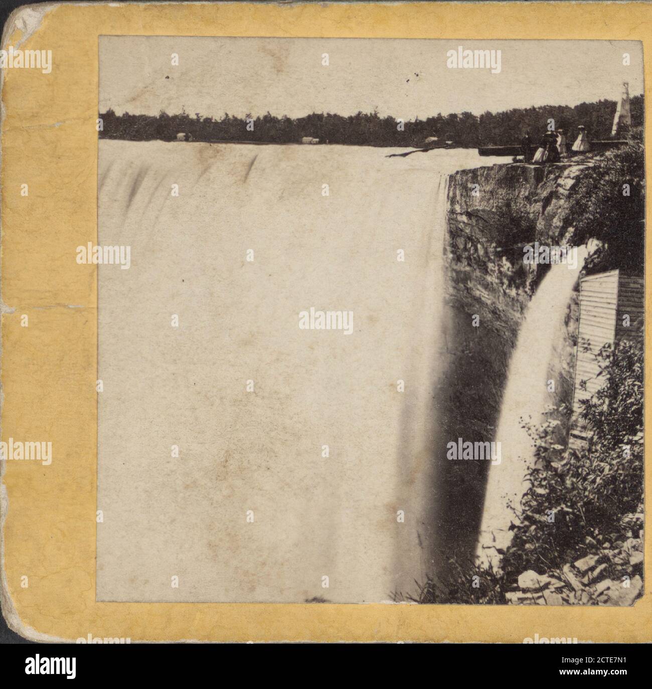 Blick auf die Niagarafälle., Mason, Samuel (Samuel J.), Fotograf, New York (Staat), Niagarafälle (N.Y. und ONT Stockfoto