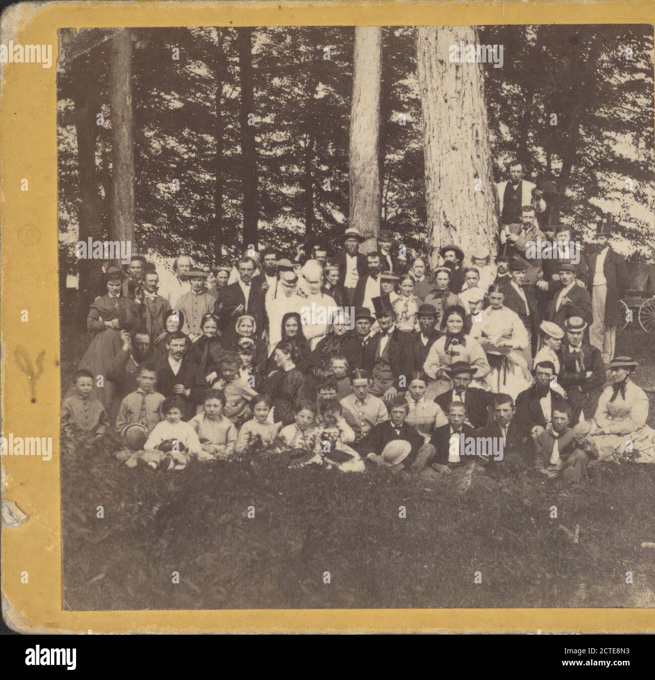 Herr & Frau C. W. Bischof mit Familie., Parlmer, C. W., Familien, New York (Staat), Chittenango (N.Y Stockfoto