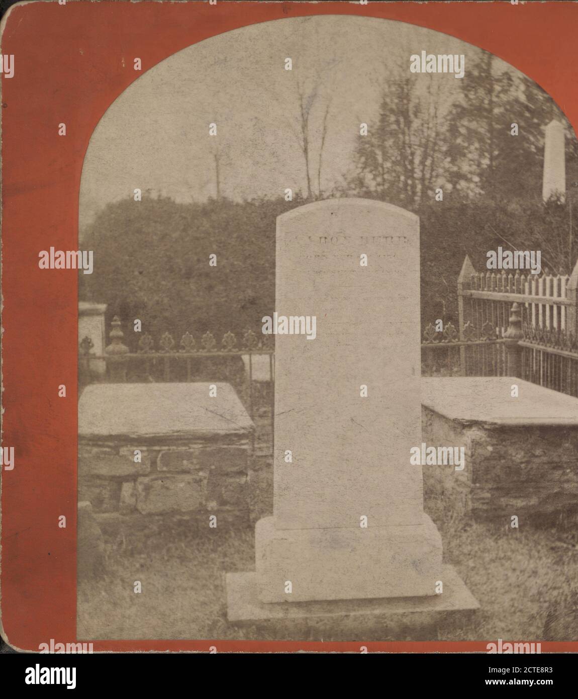 Aaron Burr's Monument., Rose, R. H. (Royal Hunting), Burr, Aaron, 1756-1836, College of New Jersey (Princeton, N.J.), Cemeteries, Tomb, New Jersey, Princeton (N.J Stockfoto