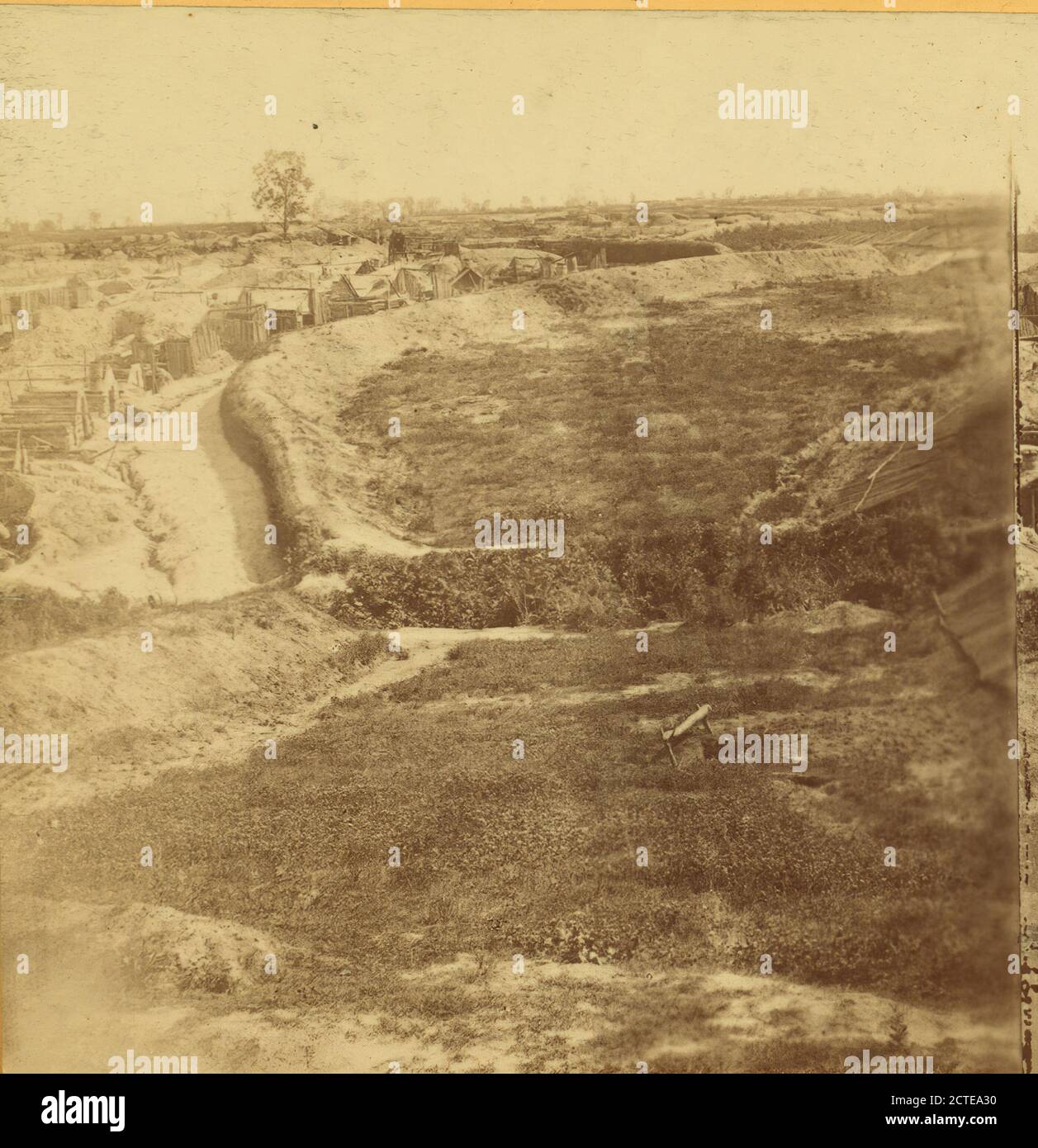 Die Union Linie vor Petersburg., Taylor & Huntington, 1861, USA Stockfoto