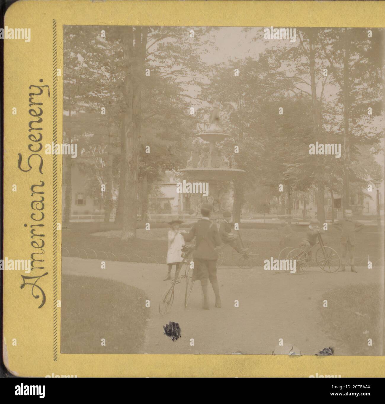 Steuben Park, Utica, N.Y., 1866, New York (Staat), Utica (N.Y.) Stockfoto