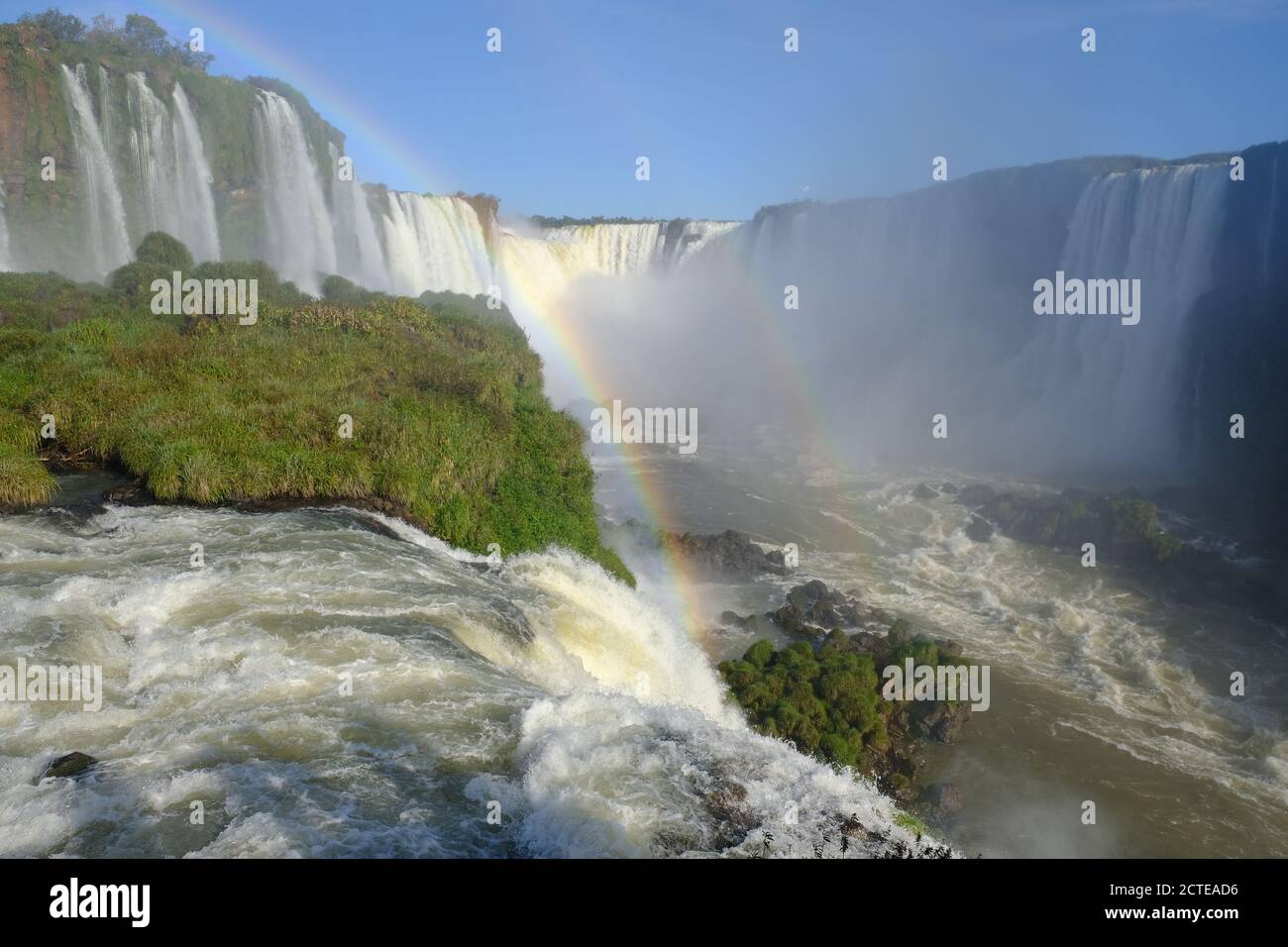 Brasilien Foz do Iguacu - Iguazu Falls - Las Cataratas Del Iguazu Stockfoto