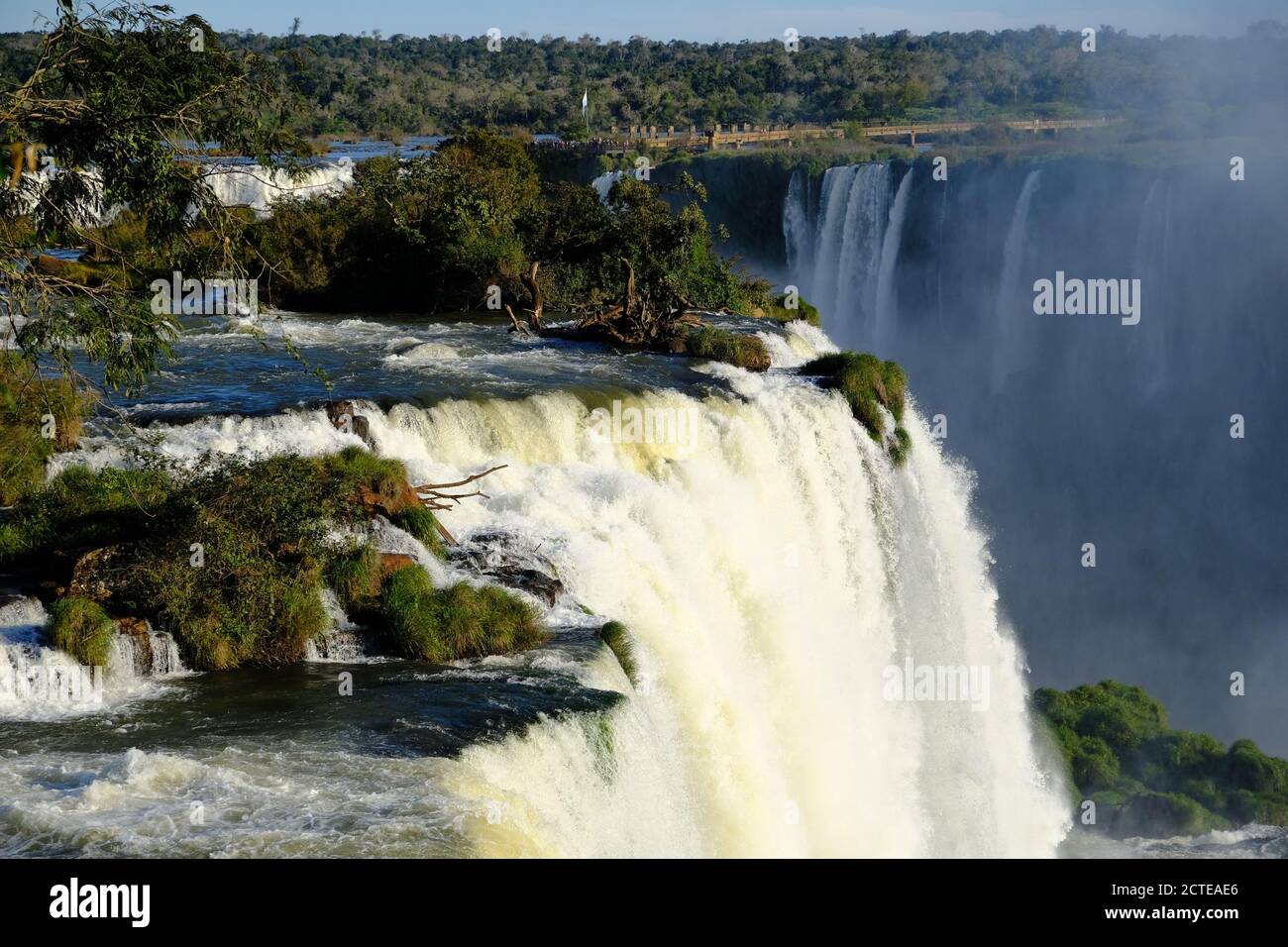 Brasilien Foz do Iguacu - Iguazu Falls - Las Cataratas Del Iguazu landschaftlich schöne Aussicht Stockfoto