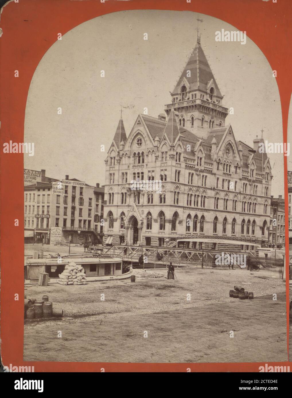 Clinton Square., 1875, New York (Bundesstaat), Syracuse (N.Y Stockfoto