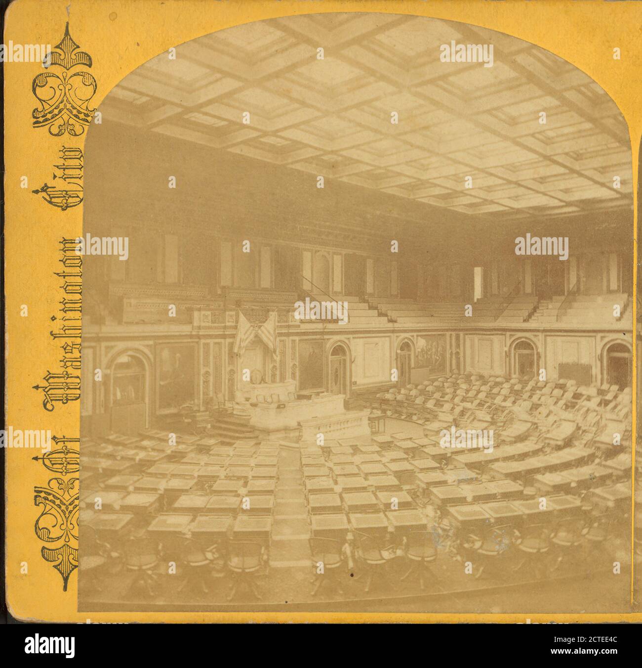 Kammer Repräsentantenhaus., Vereinigte Staaten Capitol (Washington, D.C.), Vereinigte Staaten. Kongress. House, 1865, Washington (D.C.), USA Stockfoto