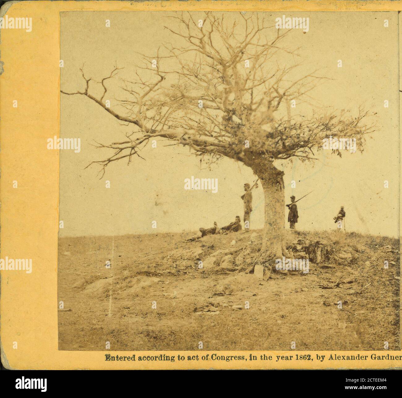 Ein einsam Grab auf Schlachtfeld von Antietam., Gardner, Alexander (1821-1882), 1862, Vereinigte Staaten Stockfoto