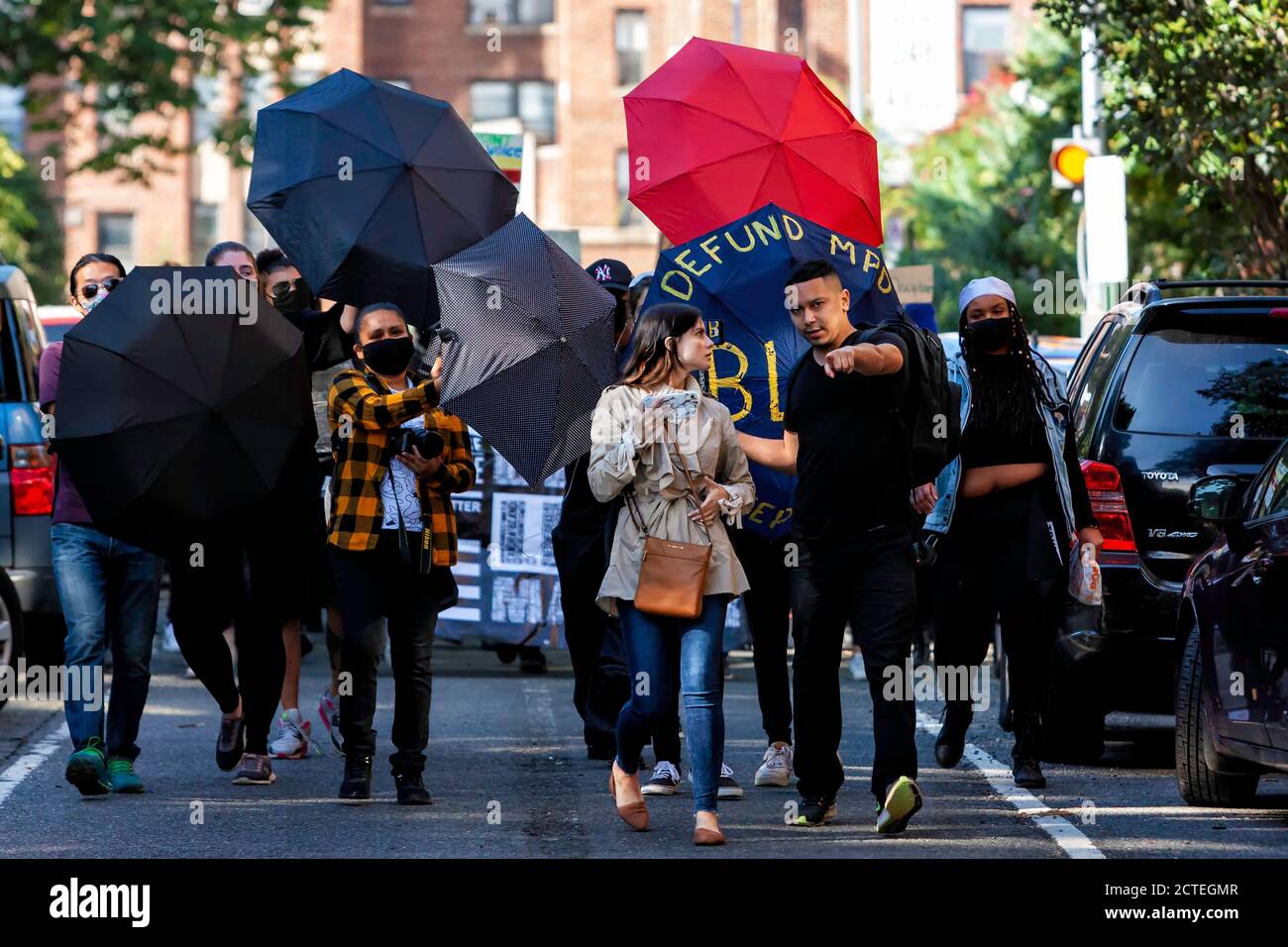 März für Gerechtigkeit, am 19. September 2020. Anti-Rassismus-Protest in Washington, DC, USA Stockfoto