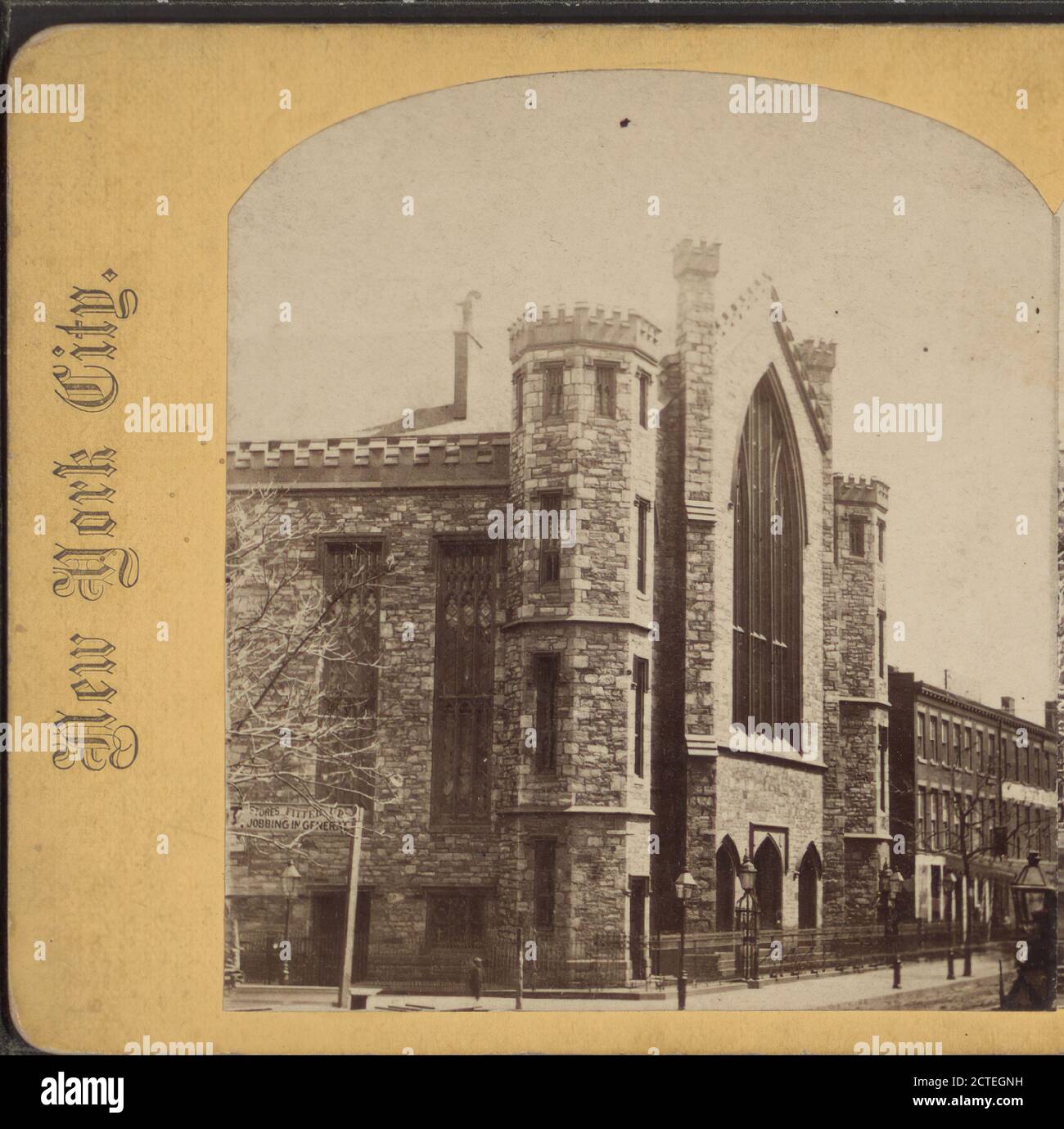 Broome Street Baptist., 1865, New York (Staat), New York (N.Y.), Manhattan (New York, N.Y.), New York Stockfoto