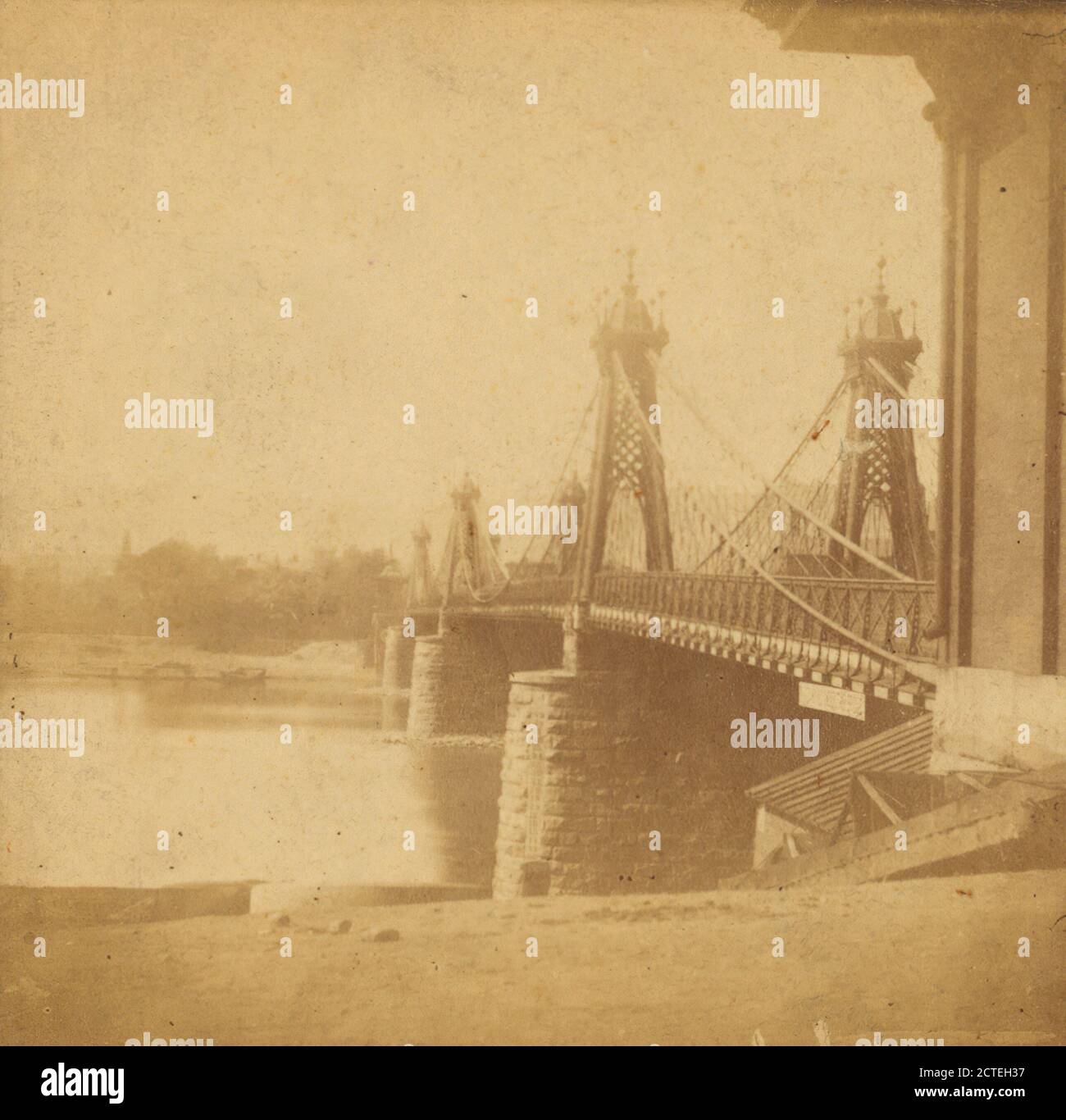 Cincinnati Bridge., Cremer, James (1821-1893), Ohio, Cincinnati (Ohio Stockfoto