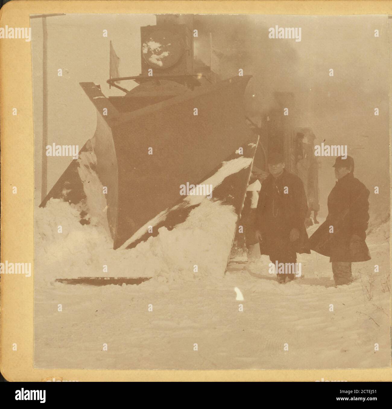 Lokomotive Schneepflug., Pennsylvania, amerika Ahnentafel Archiv Foto, USA faszinierende und seltene historische Bild. Stockfoto