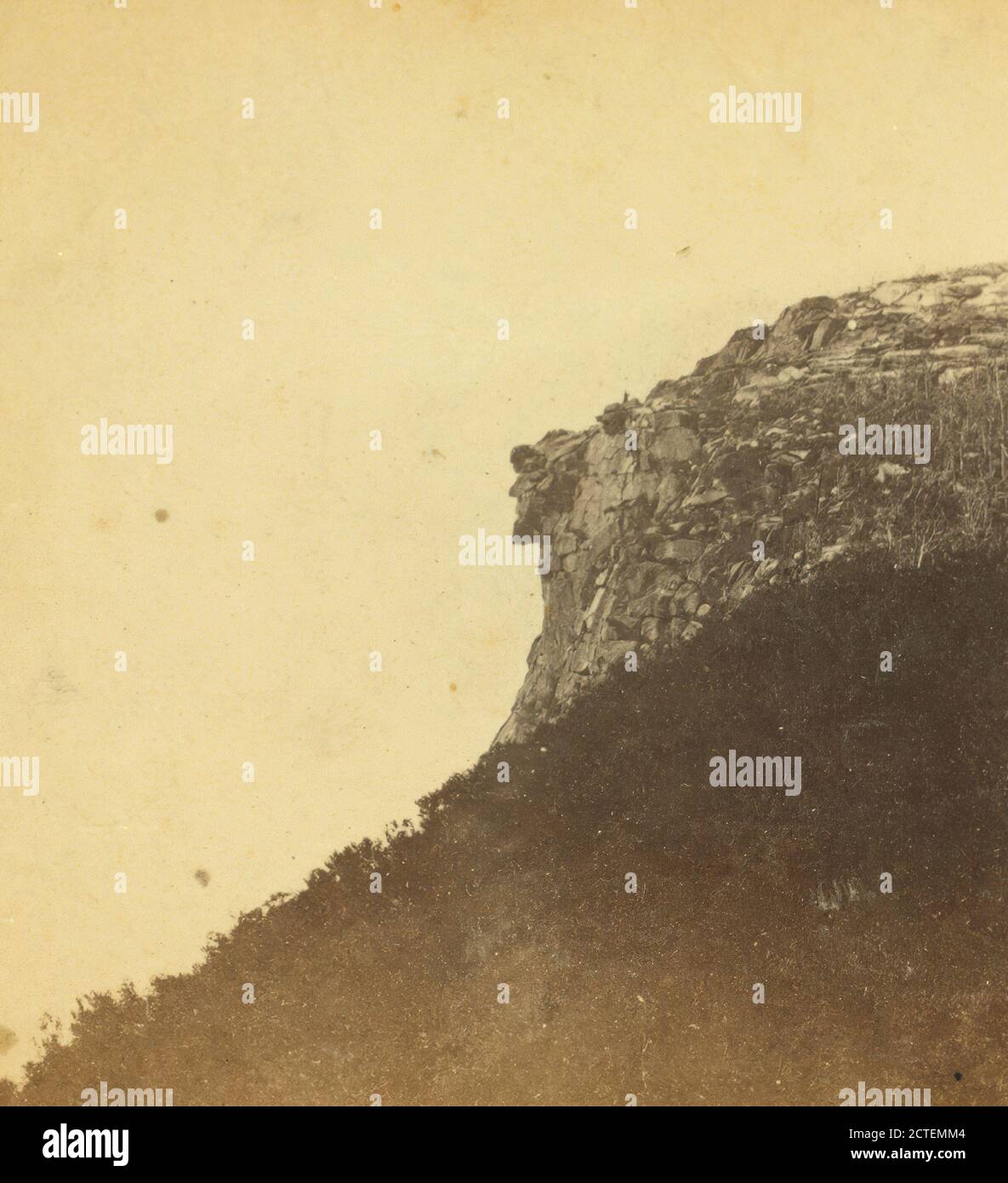 Old man of the Mountain, Franconia Notch, N.H., Soule, John P. (1827-1904), New Hampshire, White Mountains (N.H. und ich Stockfoto