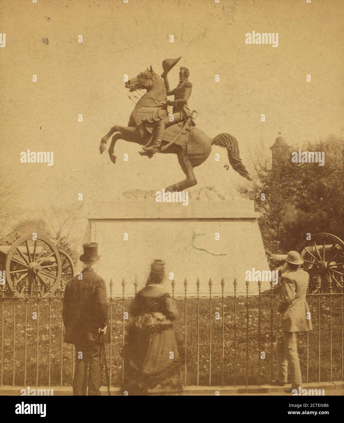 Washington, D.C. Andrew Jackson auf Pferd., Mills, Clark (1810-1883), Jackson, Andrew, 1767-1845, 1865, Washington (D.C. Stockfoto