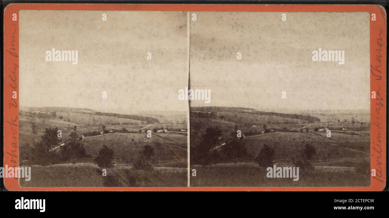 Mohawk Valley von Pavillion Piazza, Sharon Springs, New York., Meske, Gilman & Rawson, 1870, New York (Bundesstaat), Sharon Springs (N.Y.), Sharon Springs, Mohawk River Valley (N.Y.) Stockfoto
