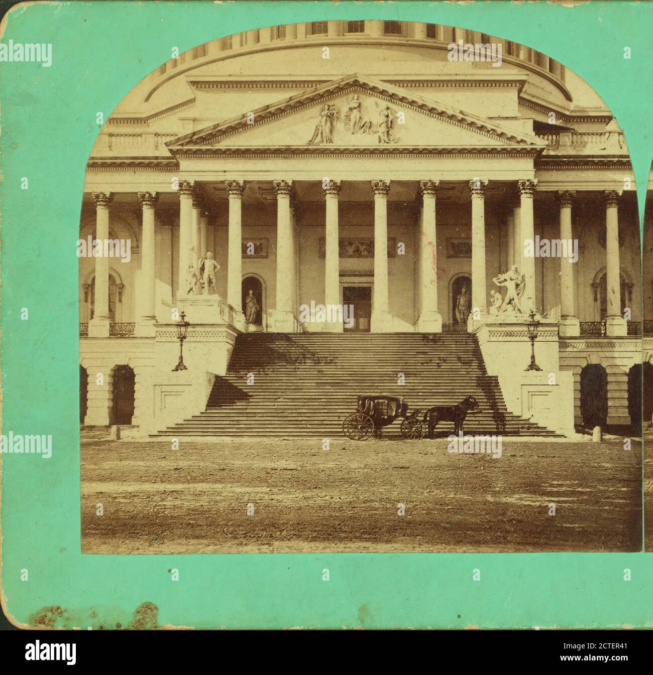 East Portico des US Capitol., Bell & Bro. (Washington, D.C.), 1865, Washington (D.C.), USA Stockfoto