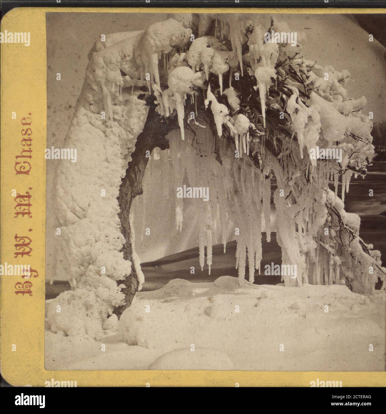 Winterlandschaft, Kanada Seite, Sturmwolken und Eisgrün., Chase, W. M. (William M.) (Ca. 1818-1901), New York (Bundesstaat), Niagara Falls (N.Y. und ONT Stockfoto