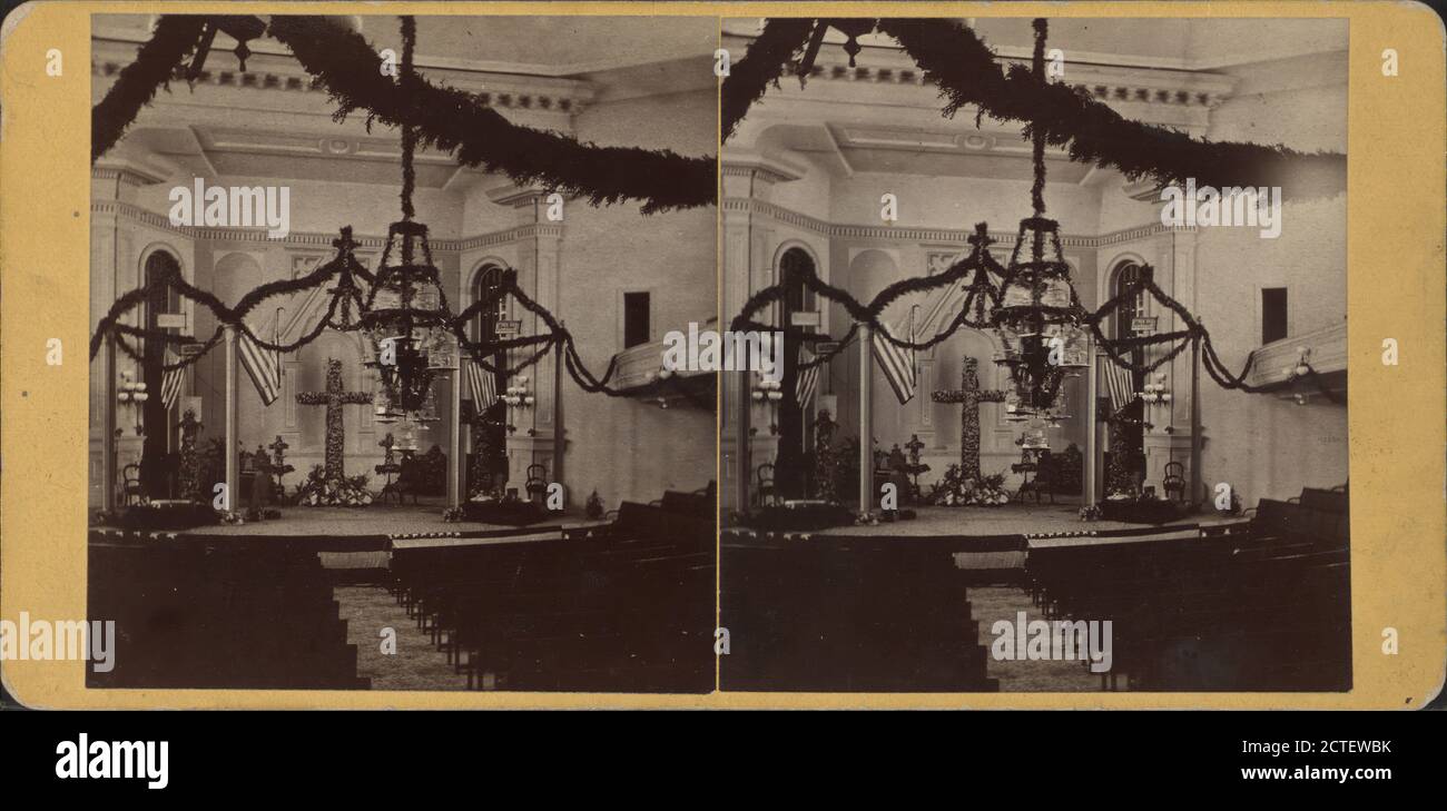 Dreifaltigkeitskirche, Kindertag. Trenton, N.J., Interiors, Episkopalkirchen, Altars, New Jersey Stockfoto