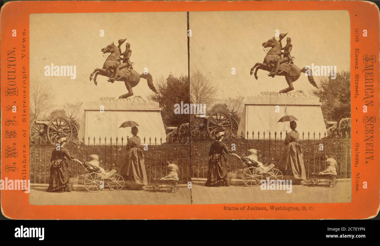Statue von Jackson, Washington, D.C.., Moulton, John S. (geb. 1820), Mills, Clark (1810-1883), Jackson, Andrew, 1767-1845, 1865, Washington (D.C Stockfoto Statue von Jackson, Washington, D.C.., Moulton, John S. (geb. 1820), Mills, Clark (1810-1883), Jackson, Andrew, 1767-1845, 1865, Washington (D.C Stockfoto
