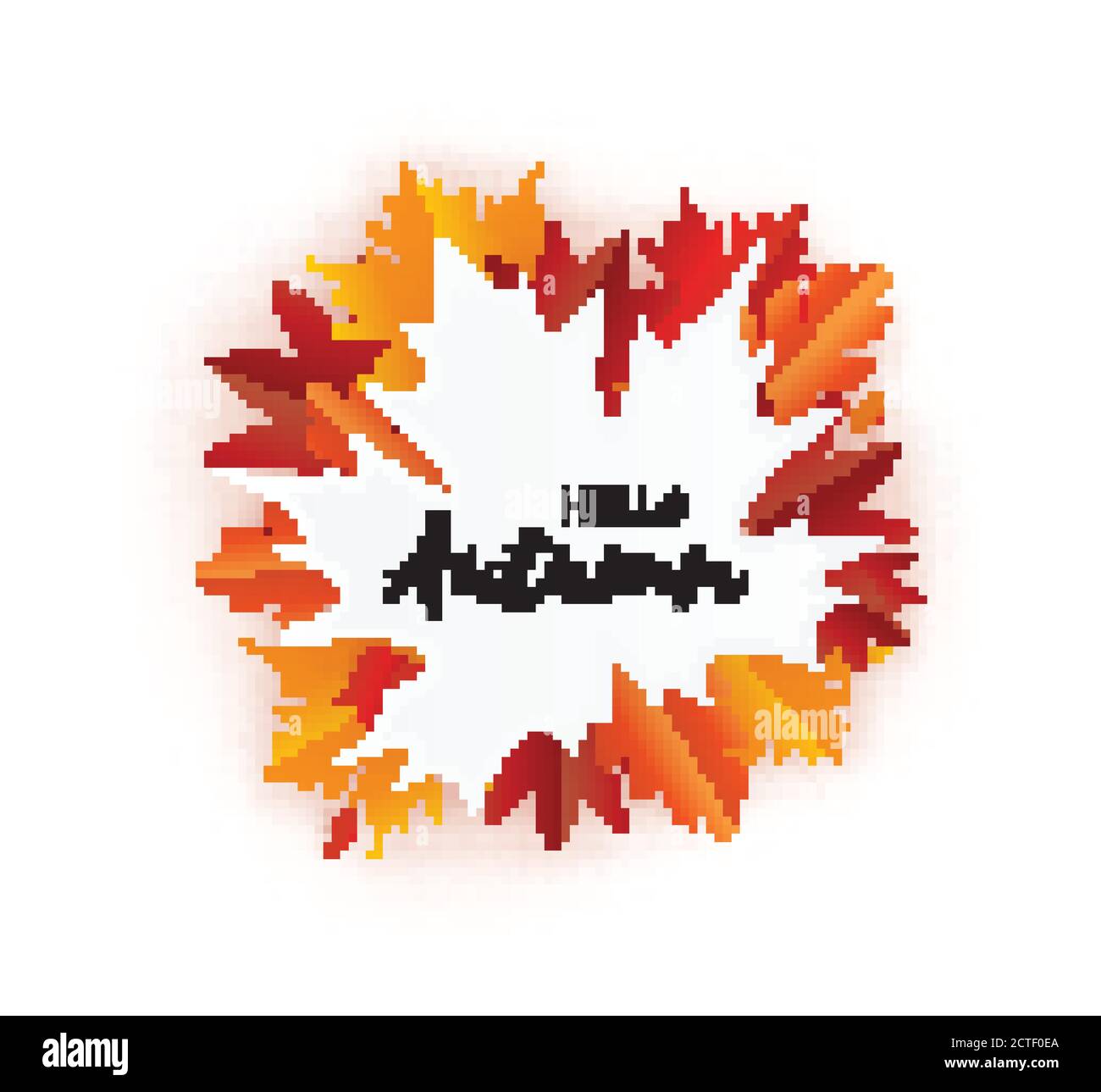 Schöne Herbstpapier geschnitten Blätter. Hallo Herbst. September-Flyer-Vorlage. Rahmen in Ahornform. Leerzeichen für Text. Origami Blatt. Eiche. Herbstposter hintergr Stock Vektor