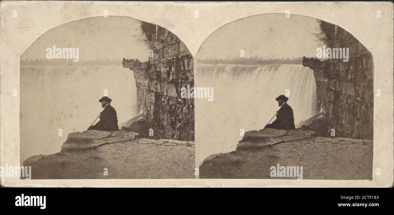 Pferd-Schuh Fall, Kanada Seite., England, William (d. 1896), London Stereoscopic Company, New York (Bundesstaat), Niagara Falls (N.Y. und ONT Stockfoto